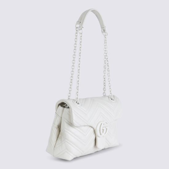 26SS 구찌 GG 마몽 스몰 숄더백 855371 AAFS19540 White - GUCCI
