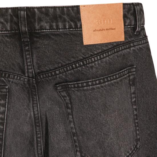 26SS 아미 코튼 라지 핏 진 HTR450 DE0124031 BLACK USED - AMI