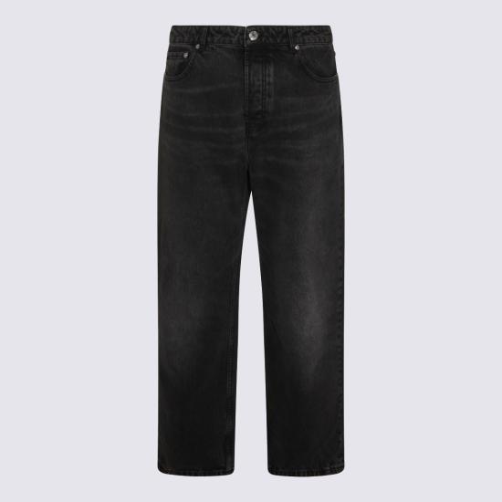 26SS 아미 코튼 라지 핏 진 HTR450 DE0124031 BLACK USED - AMI