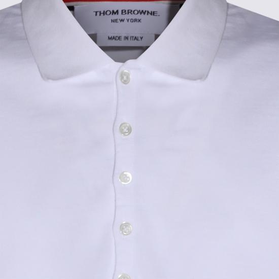 26SS 톰브라운 가먼트 오버다이드 저지 4바 폴로셔츠 MJP236A J0253100 White - THOM BROWNE