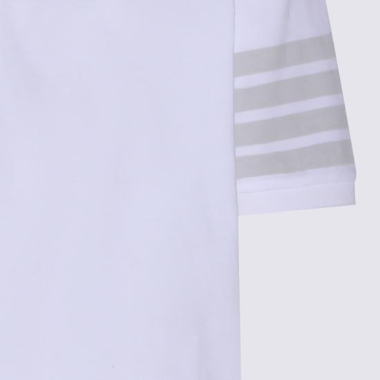 26SS 톰브라운 가먼트 오버다이드 저지 4바 폴로셔츠 MJP236A J0253100 White - THOM BROWNE