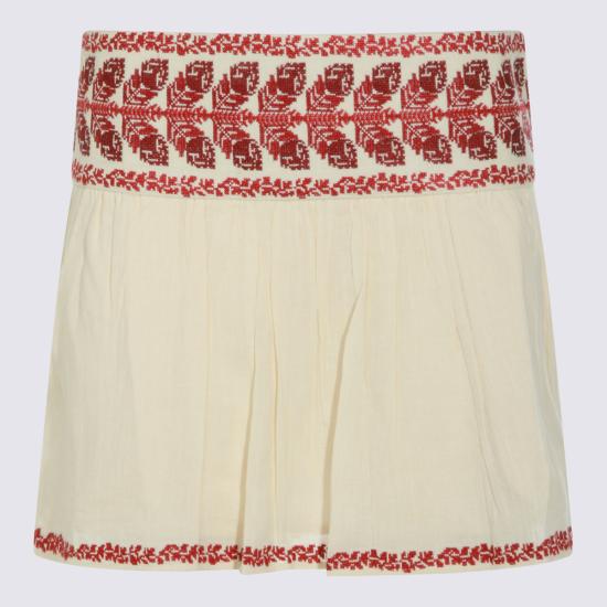 26SS 이자벨마랑에뚜왈 숏 스커트 26PJU0160FB D1J16EBERD BEIGE RED