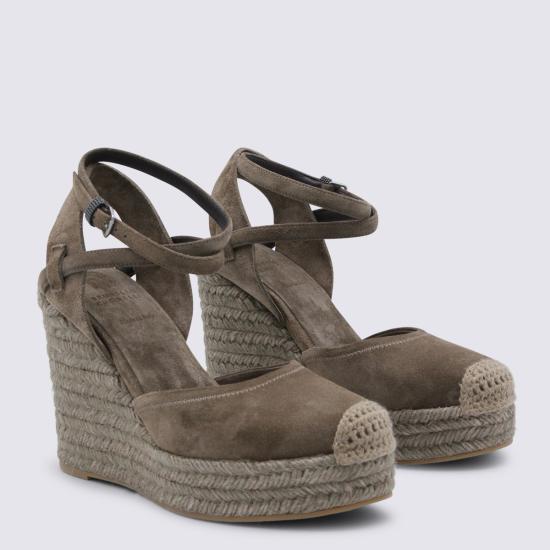 26SS 브루넬로 쿠치넬리 프레셔스 루프 스웨이드 에스파드리유 웨지 MZSFG3150 C8921 SUMMER TORBA - BRUNELLO CUCINELLI