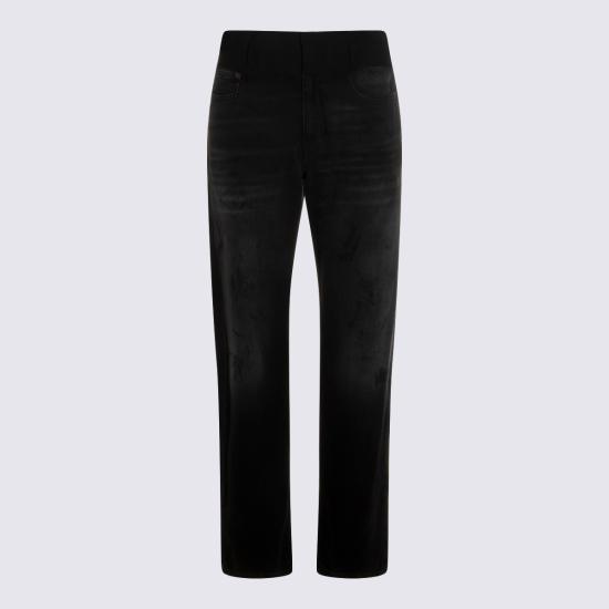 26SS MM6 메종마르지엘라 데님 팬츠 S52LA0270 M30064961 BLACK - MM6 MAISON MARGIELA