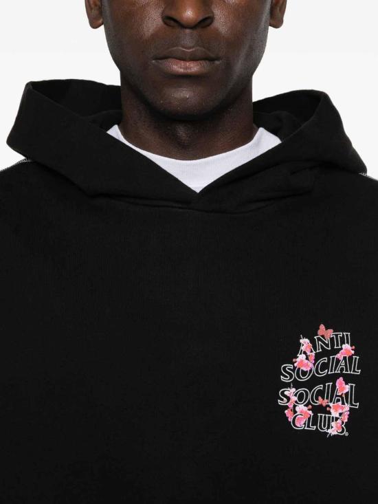 25FW 안티소셜소셜클럽 후드 티셔츠 ASSC120007BLACK Black - ANTI SOCIAL SOCIAL CLUB