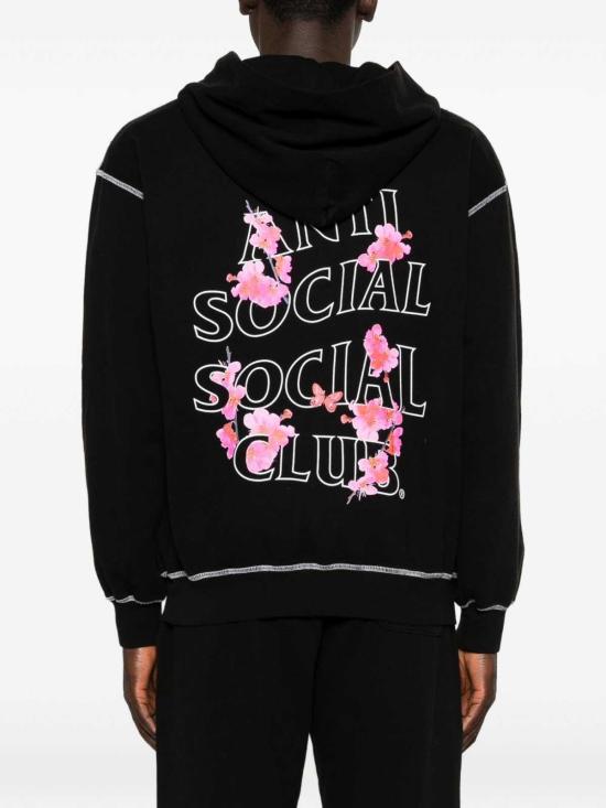 25FW 안티소셜소셜클럽 후드 티셔츠 ASSC120007BLACK Black - ANTI SOCIAL SOCIAL CLUB