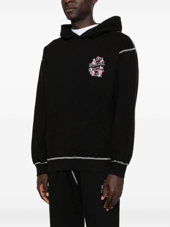 25FW 안티소셜소셜클럽 후드 티셔츠 ASSC120007BLACK Black - ANTI SOCIAL SOCIAL CLUB