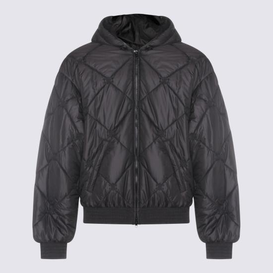26SS 셀린느 라이트 나일론 퀼트 재킷 RV14B1474 38NO BLACK - CELINE