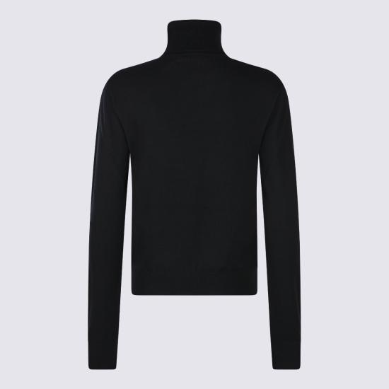 26SS 구찌 자수 울 니트 터틀넥 860442 XKFG71043 NERO - GUCCI