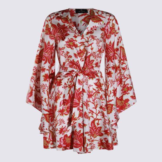 26SS 에트로 미디 원피스 WRHA0523 AKH15X0808 FUCSIA WHITE