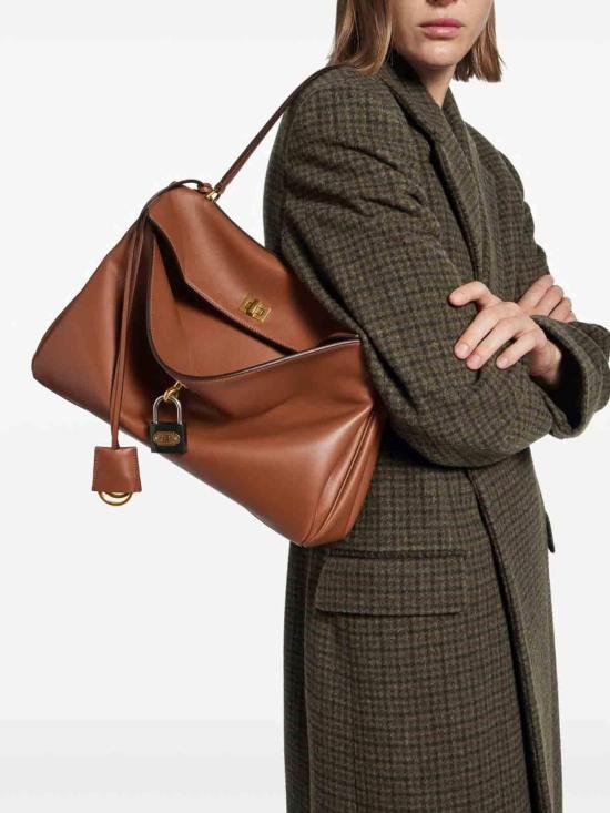 26SS 발렌시아가 로데오 미디움 핸드백 7897722AA4V2237 Light Brown - BALENCIAGA