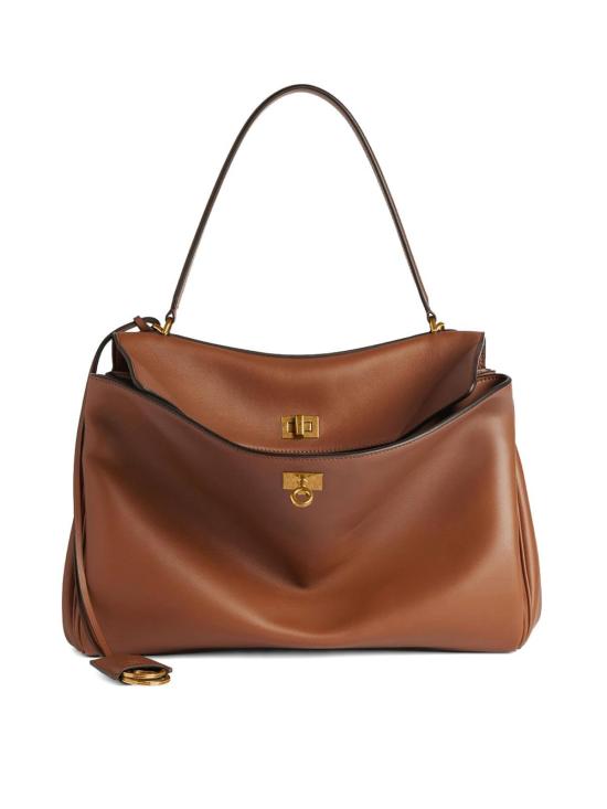 26SS 발렌시아가 로데오 미디움 핸드백 7897722AA4V2237 Light Brown
