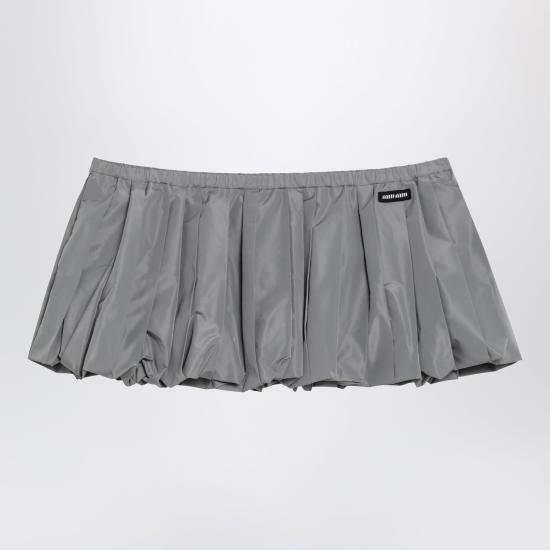 26FW 미우미우 숏 스커트 MG2723OOO121I Grey - MIU MIU