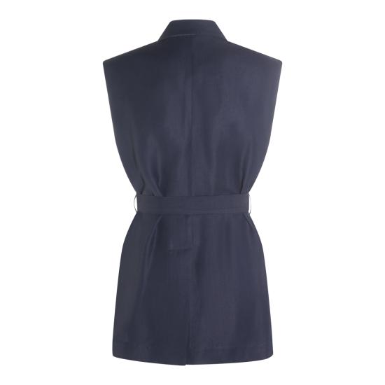 26SS 브루넬로 쿠치넬리 민소매 티셔츠 MH1267754 C4224 BLUE ABISSO - BRUNELLO CUCINELLI