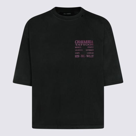 26SS 윌리 차바리아 반팔 티셔츠 WCJSY0178 001 Black