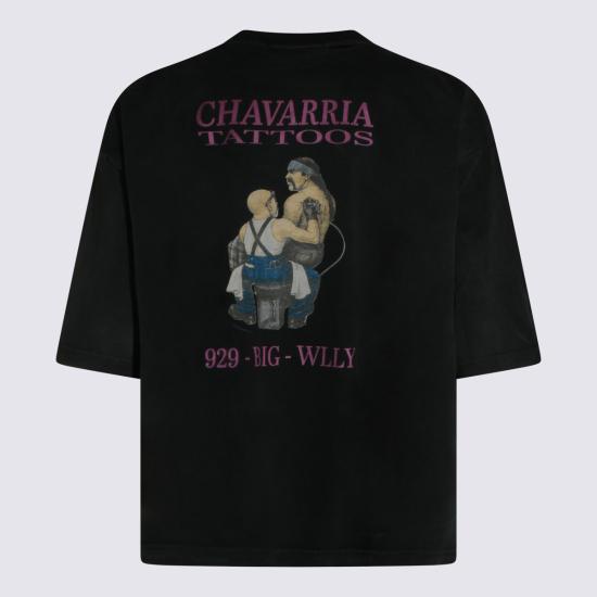 26SS 윌리 차바리아 반팔 티셔츠 WCJSY0178 001 Black - WILLY CHAVARRIA