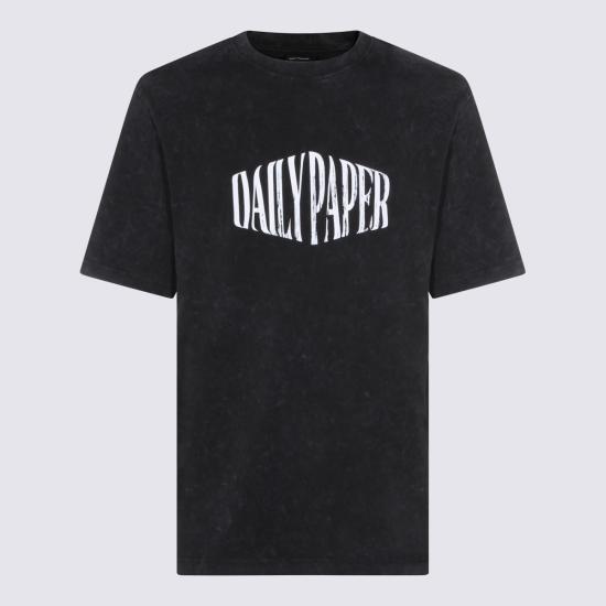 26SS 데일리 페이퍼 반팔 티셔츠 2610064 Black