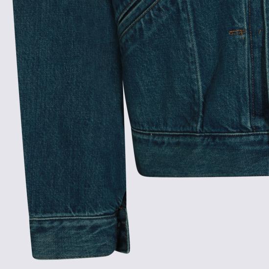 26SS 메종키츠네 데님 자켓 990002 0518 FADED INDIGO - MAISON KITSUNE