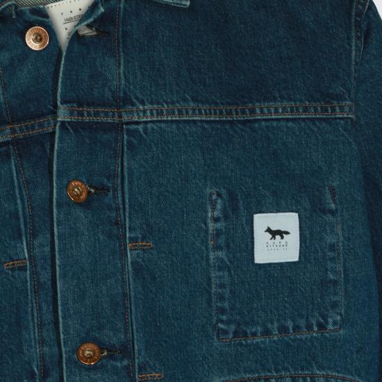 26SS 메종키츠네 데님 자켓 990002 0518 FADED INDIGO - MAISON KITSUNE