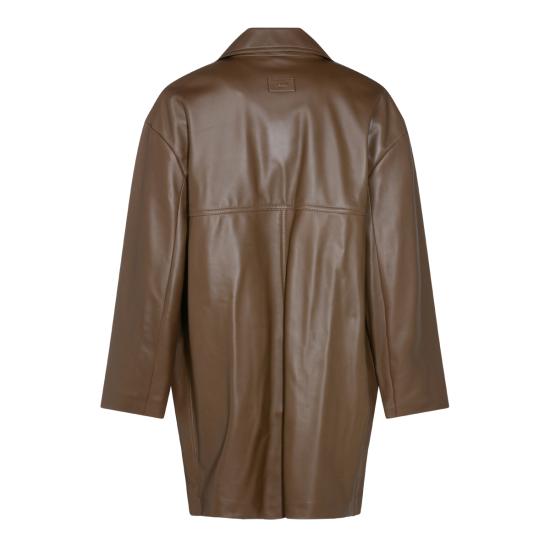 25FW 펜디 가죽 자켓 FPJ897 AQOIF1LUZ TAUPE - FENDI