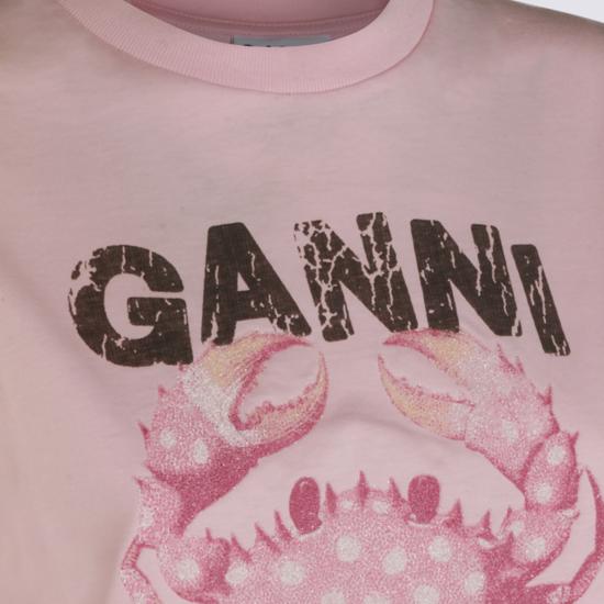 26FW 가니 반팔 티셔츠 A1050197 868 CHALK PINK - GANNI