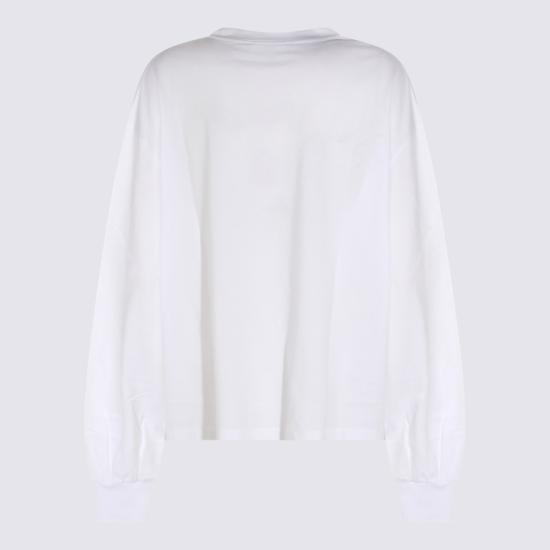 26FW 가니 긴팔 티셔츠 A1050241 151 Bright White - GANNI