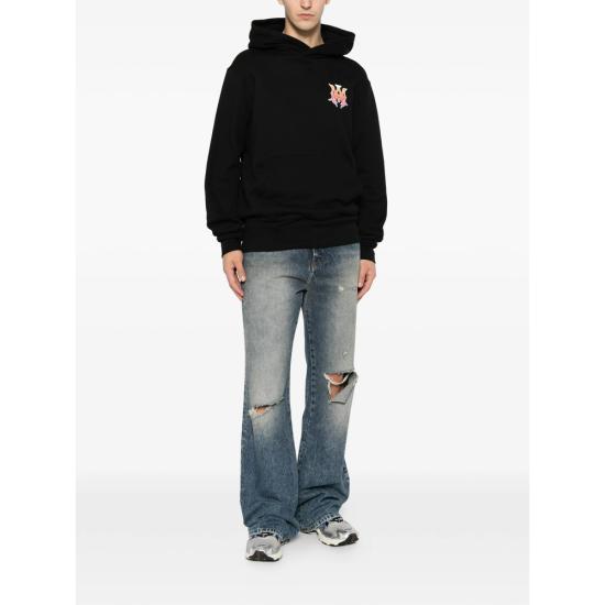 26FW 아미리 후드 티셔츠 AMTOJR1169 001 BLACK - AMIRI