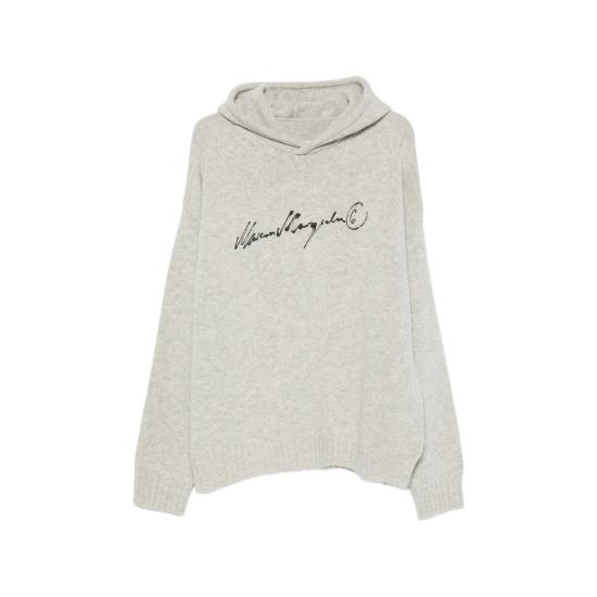 26FW MM6 메종마르지엘라 후드 티셔츠 M13288 SH0HL0051 806S GREY