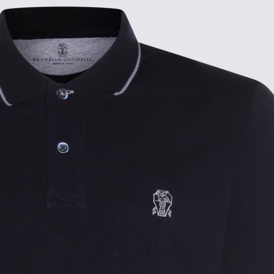 26SS 브루넬로 쿠치넬리 폴로 티셔츠 M0B139779G CK781 Navy - BRUNELLO CUCINELLI