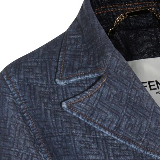 26SS 펜디 트렌치 코트 FLF842 AW82F1UKI BLUEBERRY - FENDI
