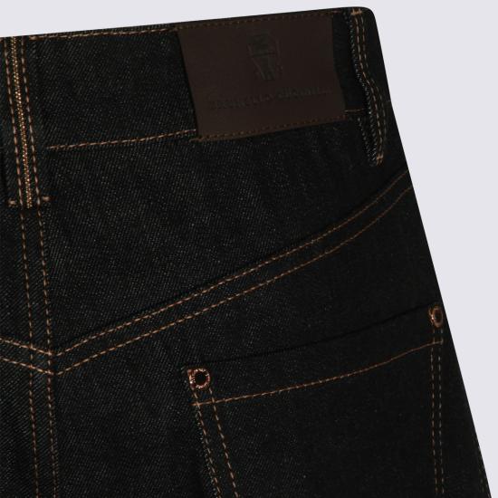 26FW 브루넬로 쿠치넬리 데님 팬츠 MP134P4021 C002 Black - BRUNELLO CUCINELLI