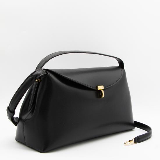 26FW 토템 T락 탑 핸들 백 234WLGBG417 LE0025001 Black - TOTEME