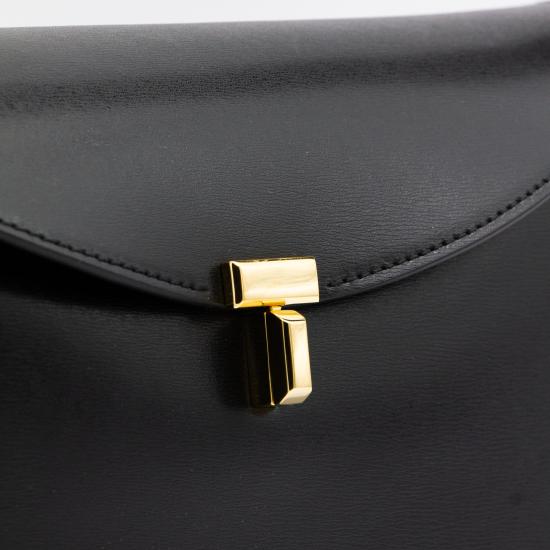 26FW 토템 T락 탑 핸들 백 234WLGBG417 LE0025001 Black - TOTEME
