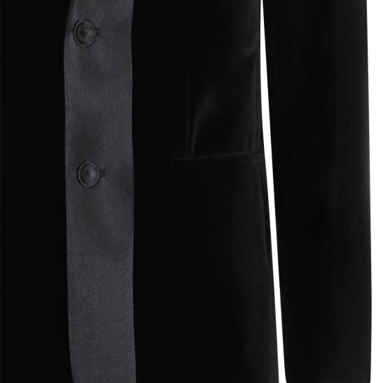 26SS 펜디 벨벳 블레이저 FJ0980 AVY1F0QA1 BLACK - FENDI