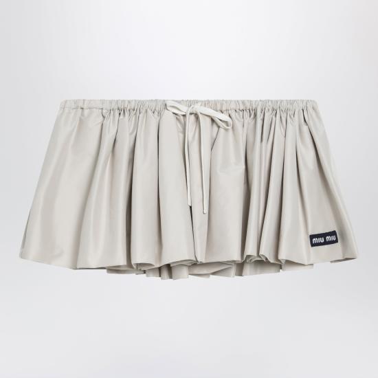 26FW 미우미우 테크니컬 퐁텍 미니스커트 MG2713OOO1904 Beige