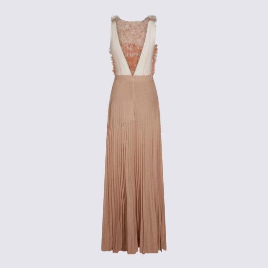 26SS 엘리자베타프랜치 롱 원피스 ABR4462E2 X81 CARNE BURRO - ELISABETTA FRANCHI