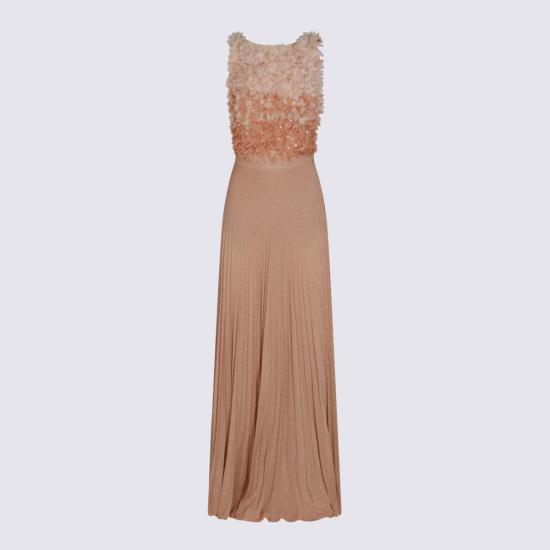 26SS 엘리자베타프랜치 롱 원피스 ABR4462E2 X81 CARNE BURRO - ELISABETTA FRANCHI
