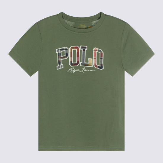 26FW [키즈] 폴로 랄프로렌 티셔츠 323B18474 001 CARGO GREEN
