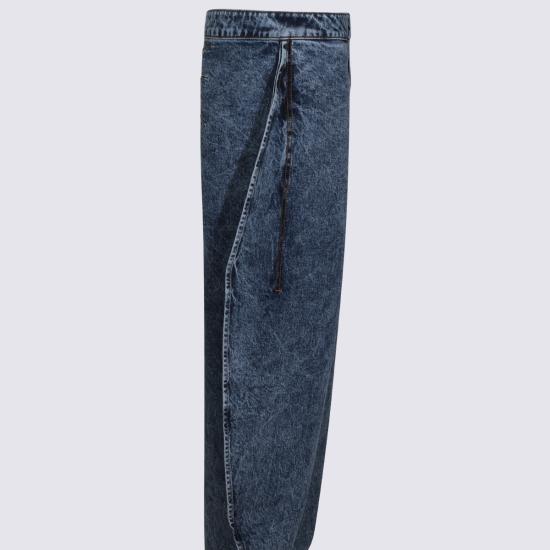 26SS 알라이아 페탈 데님 팬츠 AA9P0253T535C 524 BLEU NEIGE - ALAIA