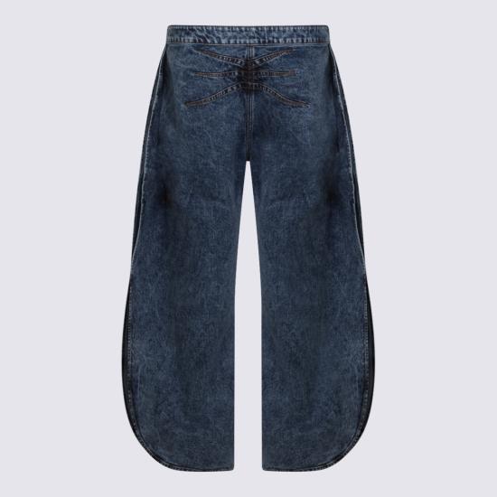 26SS 알라이아 페탈 데님 팬츠 AA9P0253T535C 524 BLEU NEIGE - ALAIA