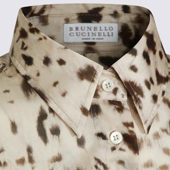 26FW 브루넬로 쿠치넬리 블라우스 MP960M1Z06 C002 LINCE - BRUNELLO CUCINELLI
