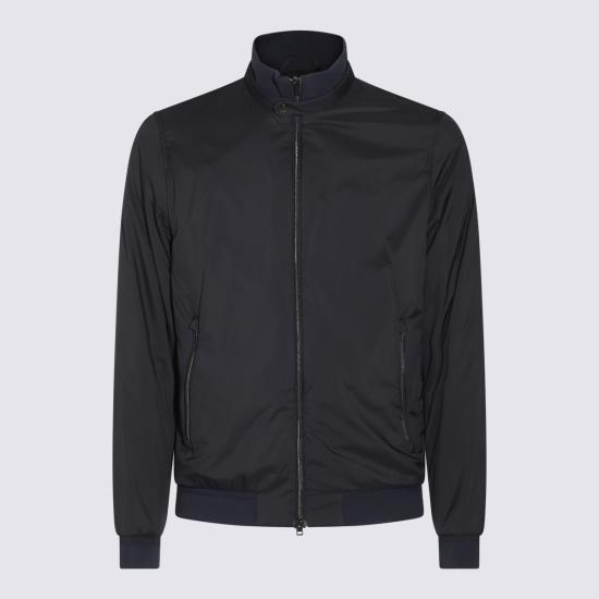 26SS 에르노 에코에이지 하이 카라 봄버 자켓 GI000414U 12456Z9200 Navy