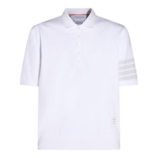 26SS 톰브라운 가먼트 오버다이드 저지 4바 폴로셔츠 MJP236A J0253100 WHITE