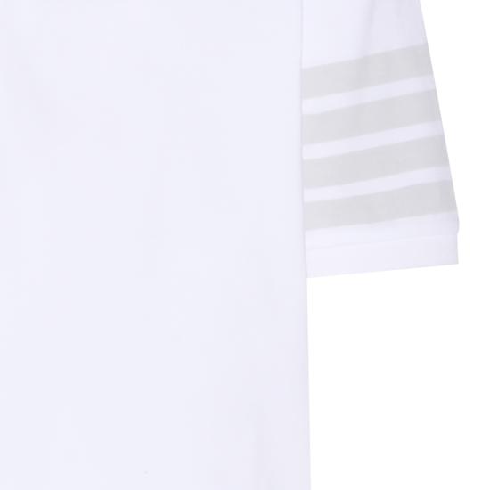 26SS 톰브라운 가먼트 오버다이드 저지 4바 폴로셔츠 MJP236A J0253100 WHITE - THOM BROWNE