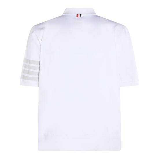 26SS 톰브라운 가먼트 오버다이드 저지 4바 폴로셔츠 MJP236A J0253100 WHITE - THOM BROWNE