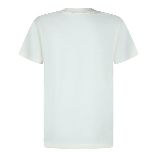 26SS 몽클레어 자수 로고 코튼 티셔츠 L10938C00029 89AUO034 WHITE - MONCLER
