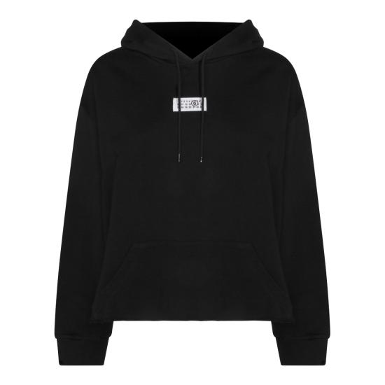 26SS MM6 메종마르지엘라 코튼 후디드 스웨트셔츠 S52GU0235 M25025900 BLACK
