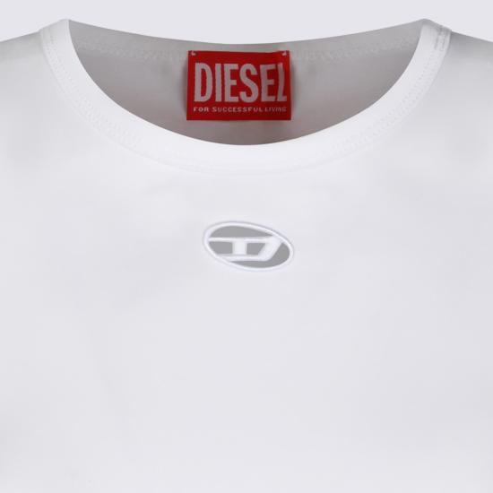 26SS 디젤 반팔 티셔츠 A19912 0AFAA100 WHITE - DIESEL