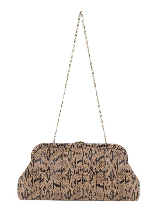 26FW 지미추 클러치/파우치 SKYLARKCZCHAILIGHTGOLD Brown - JIMMY CHOO