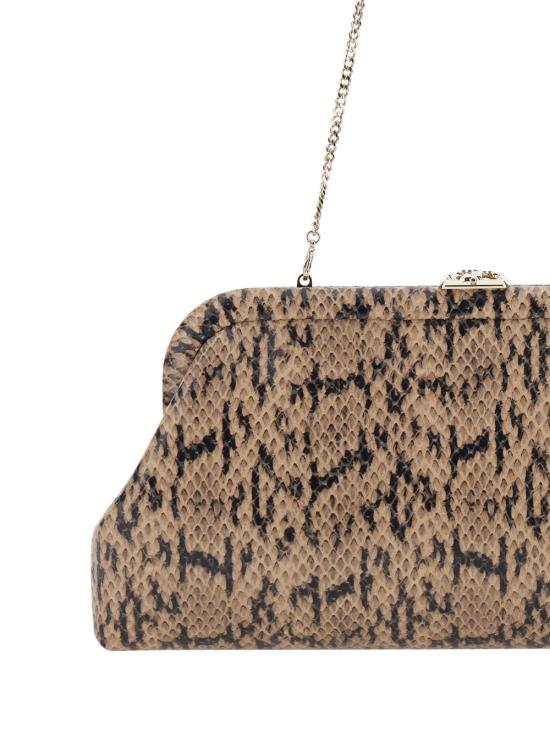 26FW 지미추 클러치/파우치 SKYLARKCZCHAILIGHTGOLD Brown - JIMMY CHOO